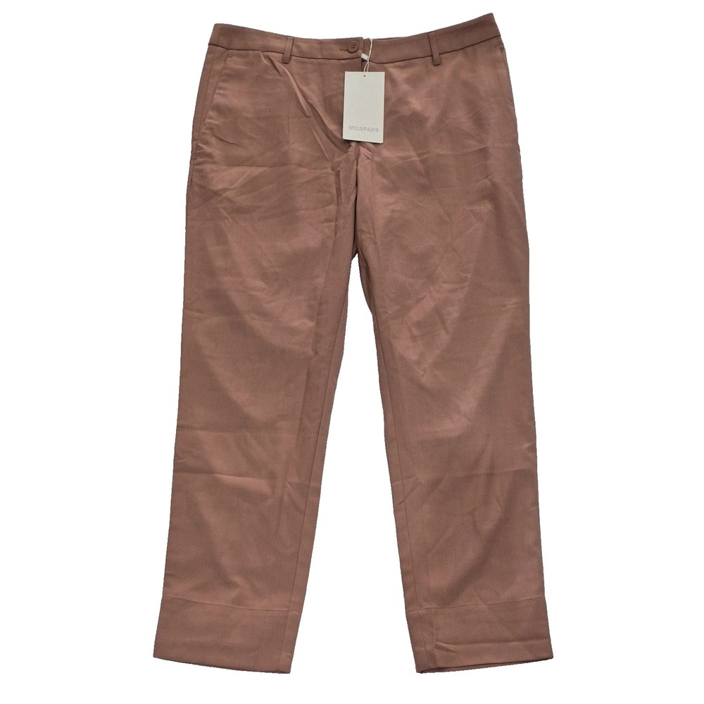 Women's Wildfang The Empower Trouser Pants Rose Brown Size 2 New! EEE